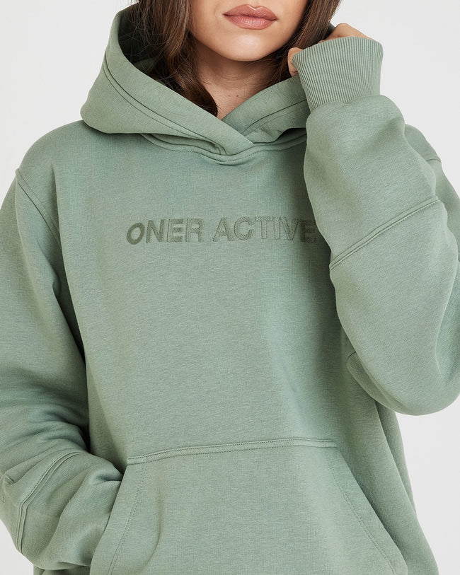 Classic Lounge Oversized Hoodie | Sage