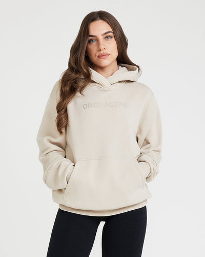 Classic Lounge Oversized Hoodie | Sand