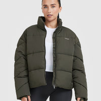 Puffer Jacket | Khaki