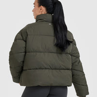 Puffer Jacket | Khaki