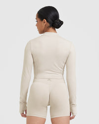 Timeless Crop Jacket | Sand