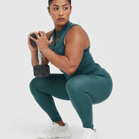 Timeless Half Zip Tank | Marine Teal