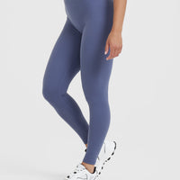 Timeless High Waisted Leggings | Slate Blue