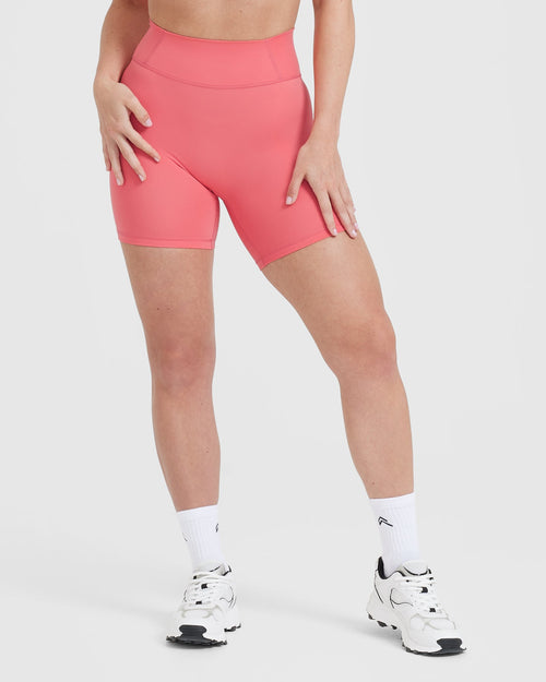 Oner Modal Timeless High Waisted Shorts 6" | Amplify Pink