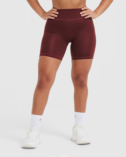 Oner Modal Timeless High Waisted Shorts 6" | Mulled Wine