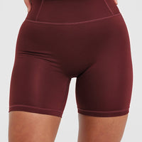 Timeless High Waisted Shorts 6" | Mulled Wine