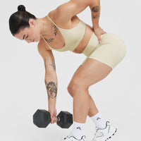 Timeless High Waisted Shorts 6" | Vanilla