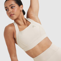 Timeless Wide Strap Sports Bra | Sand