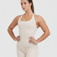 Timeless Square Neck Vest | Sand