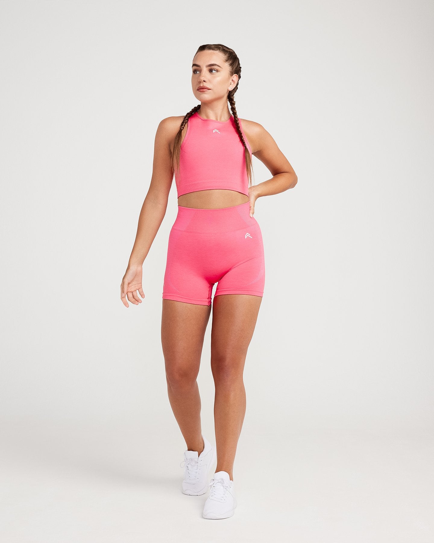 Classic Seamless Crop Top | Guava Marl