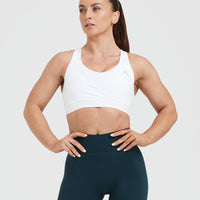 Unified Layered Sports Bra | White
