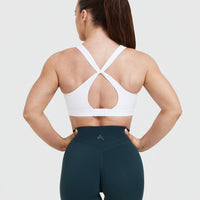 Unified Layered Sports Bra | White