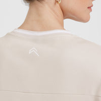 Varsity V-Neck Short Sleeve T-shirt | Sand