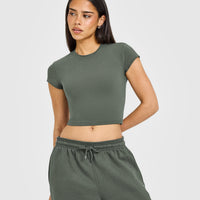 Cotton Baby T-Shirt | Dark Khaki