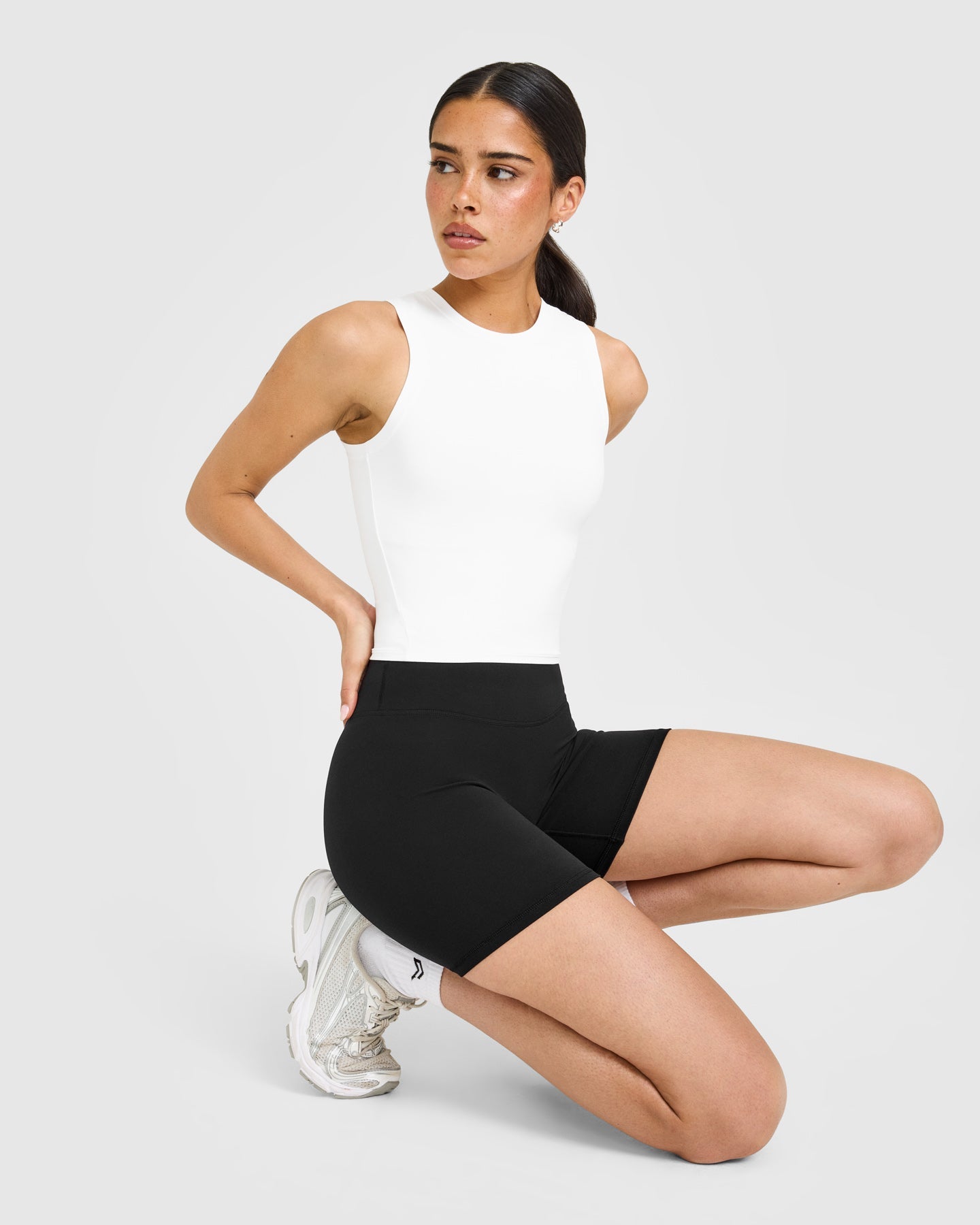 SoftMotion™ High Neck Mid Vest | White