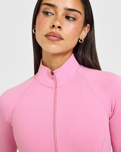 SoftMotion™ Jacket with White Logo | Rose Pink