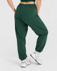 Lightweight Jogger with Printed Logo | Racing Green