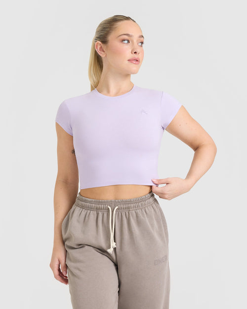 Oner Modal Cotton Icon Baby T-Shirt | Pastel Purple