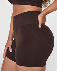 Effortless Seamless Shorts | 70% Cocoa