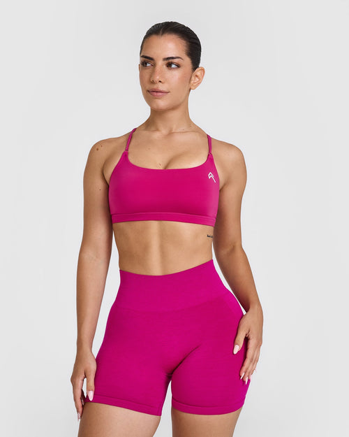 Oner Modal Everyday Cross Over Bralette | Fuchsia