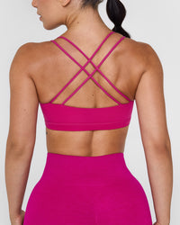 Everyday Cross Over Bralette | Fuchsia