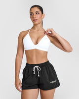 Unified Ultra Micro V Neck Bralette | White