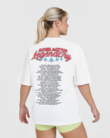 OA Tour Graphic Washed T-Shirt | White