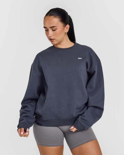 Oner Modal Foundations Crew Neck Sweatshirt | True Blue