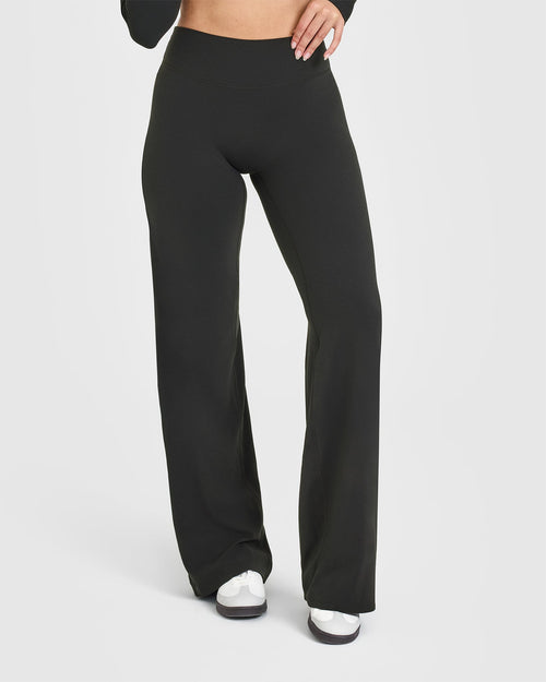 Oner Modal SoftMotion™ Straight Leg Bottoms | Soft Black