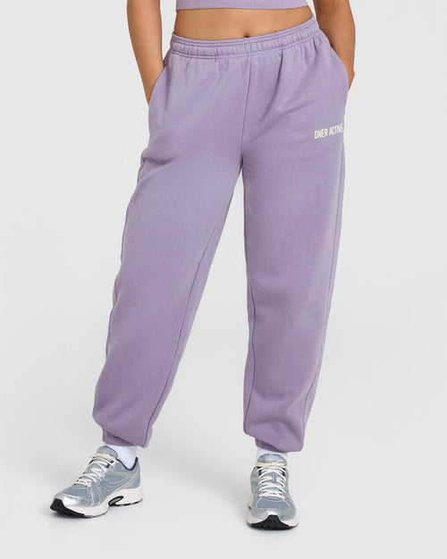 Oner Modal Foundations Jogger With Printed Graphic | Soft Purple
