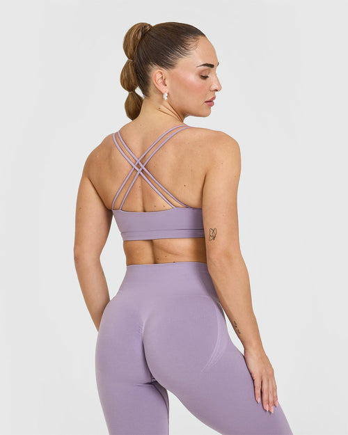 Everyday Cross Over Bralette | Soft Purple