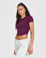 Mellow™ Soft Mid Short Sleeve T-Shirt | Ripe Fig