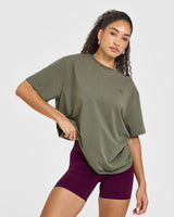 Classic Oversized Lightweight T-Shirt | Alpine Green