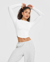 Mellow™ Soft Mid Long Sleeve Top | White