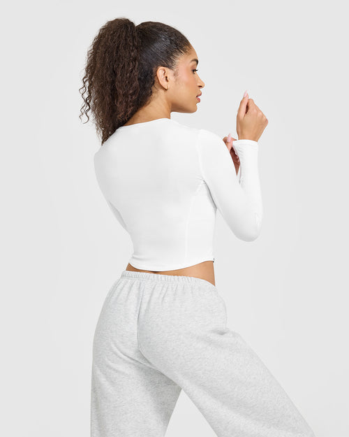 Mellow™ Soft Mid Long Sleeve Top | White