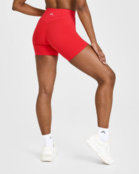 UnifiedMove™ High Waisted Shorts 6" | Muscle Mommy Red