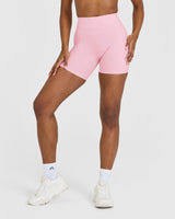 Unified High Waisted Shorts 6" | Petal Pink