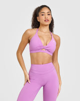 Unified Twist Sports Bra | Orchid Purple