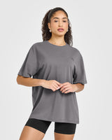 Classic Oversized Lightweight T-Shirt | Ash Grey