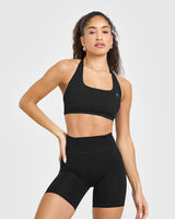 Timeless Square Neck Sports Bra | Black