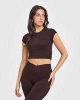 Cotton Icon Baby T-Shirt | Plum Brown