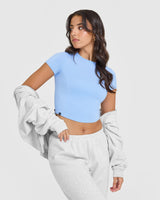 Mellow™ Soft Mid Short Sleeve T-Shirt | Powdered Blue