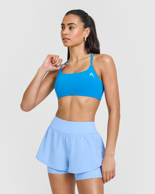 Oner Modal Everyday Cross Over Bralette | Tropical Blue