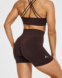 Effortless Seamless Shorts | Plum Brown