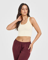 Cotton Icon Mid Vest | Off White