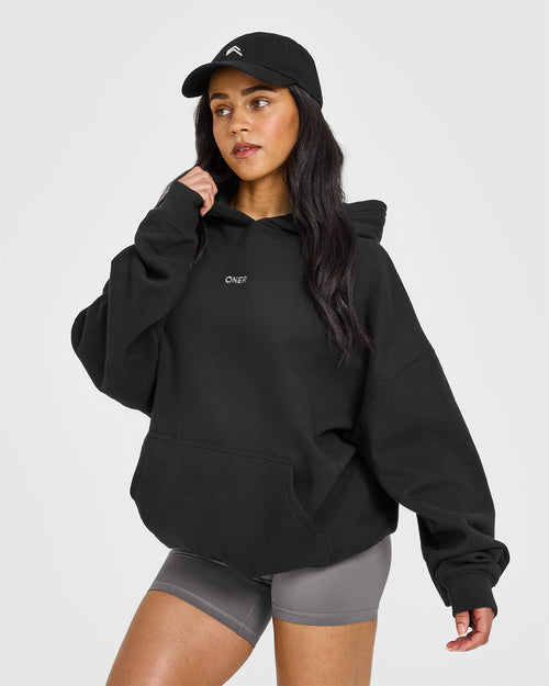 Oner Modal Mid Weight Hoodie | Soft Black