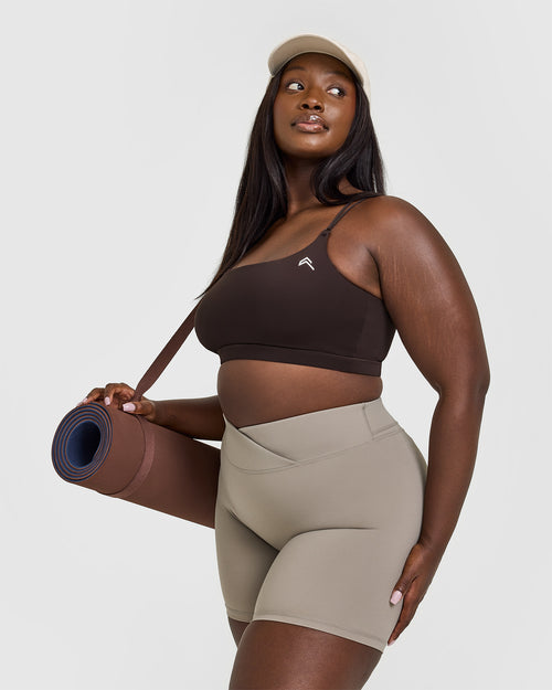 Everyday Cross Over Bralette | 70% Cocoa