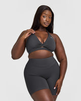 Unified Twist Sports Bra | Coal