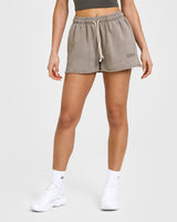 Raw Lounge Oversized Shorts | Washed Warm Sand