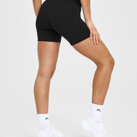 Timeless High Waisted Shorts 6" | Black